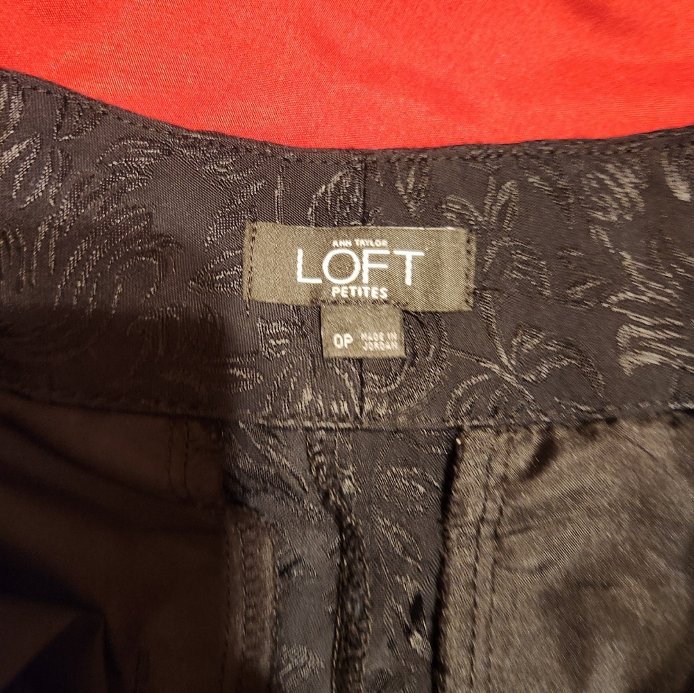 Black Patterned Pants - Picture 3 of 4
